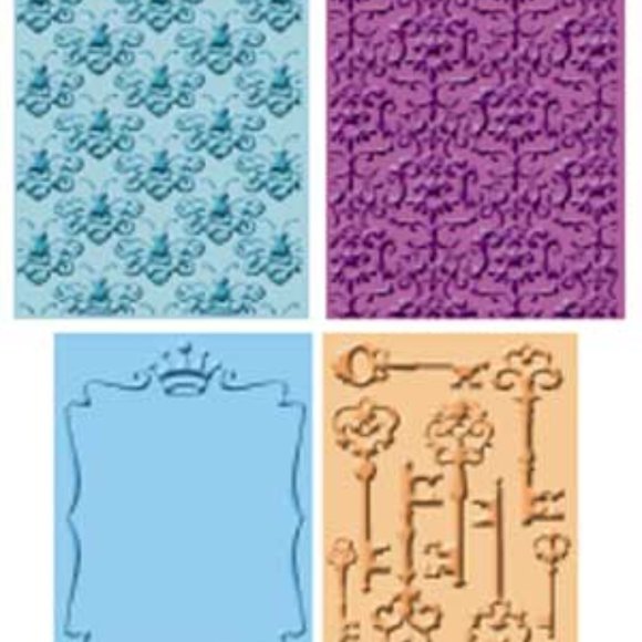 Cuttlebug 4-pc embossing folders - SENTIMENTALS - Picture 2 of 9